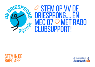 Stem op en steun VV de Driesprong!
